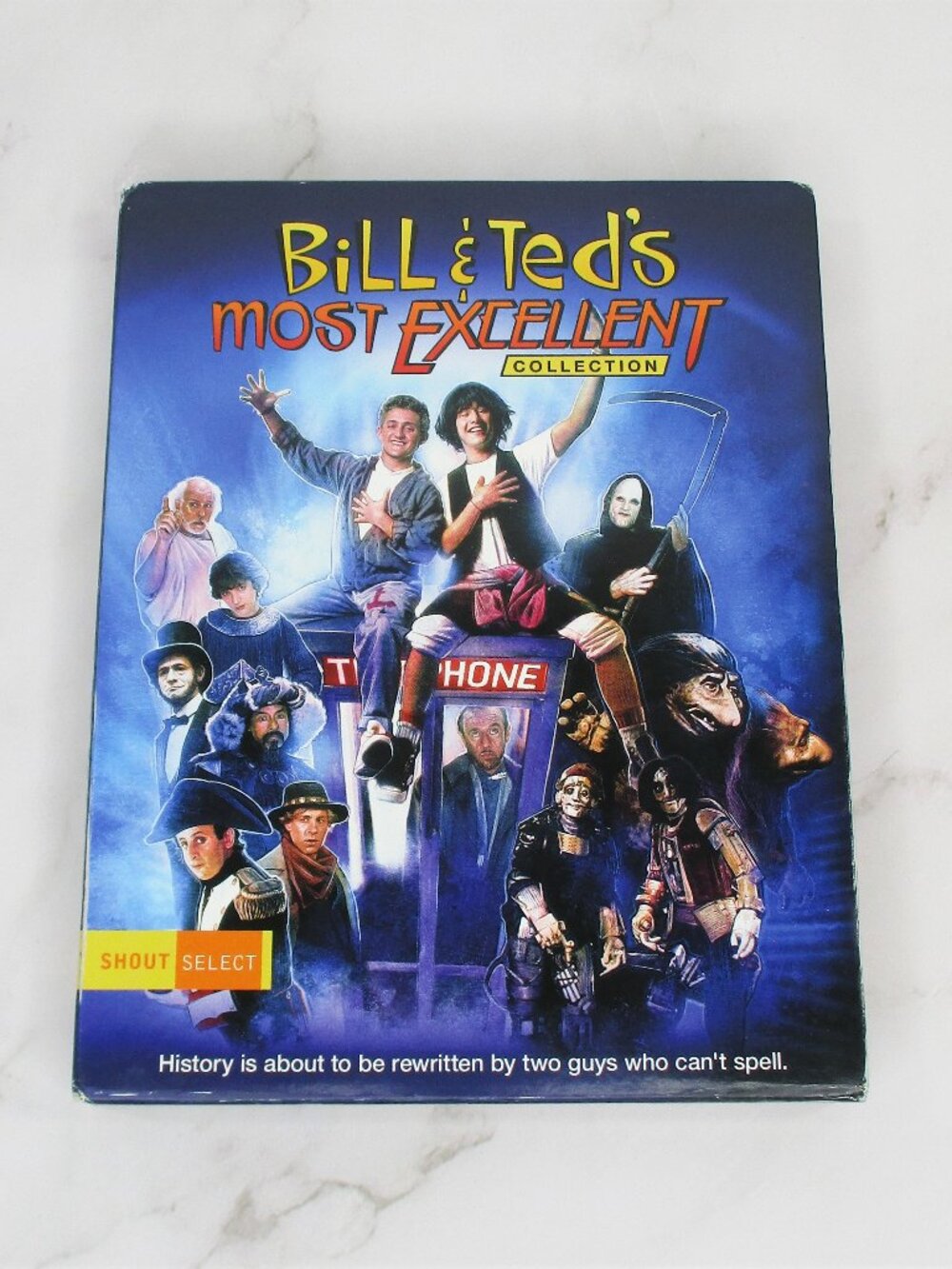 Bill & Ted's Most Excellent Collection (Blu-Ray 2016) 3 Disc Set + Guitar Pick